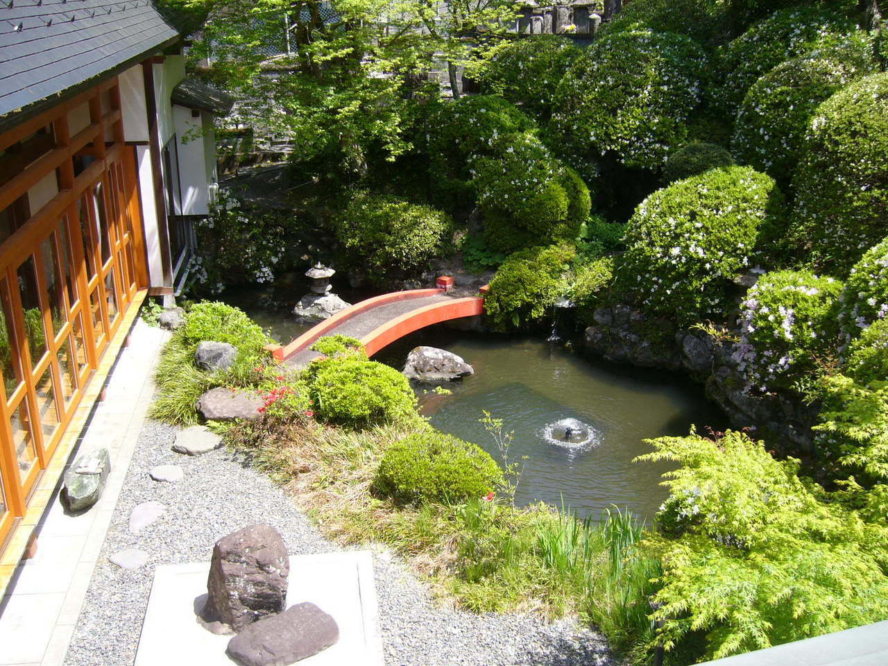 中庭と池.JPG